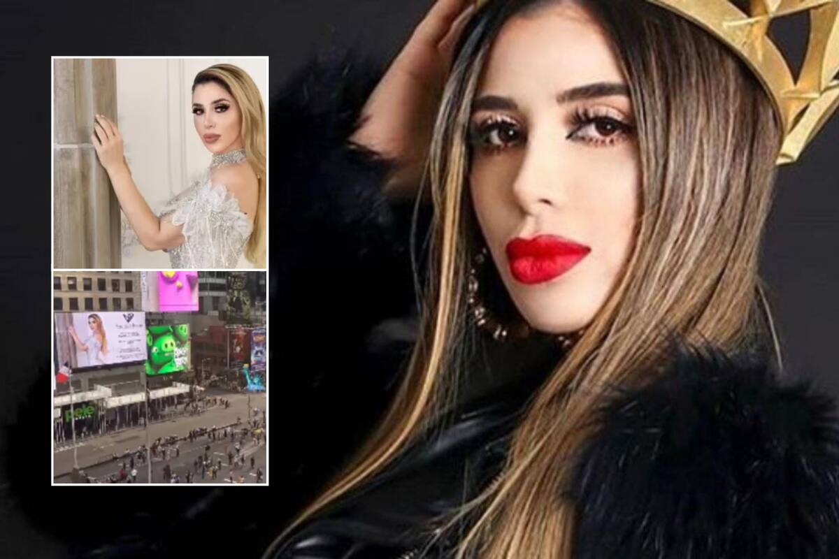 Emma Coronel apareció en un anuncio en Times Square y se alista para debutar en Milan Fashion Week