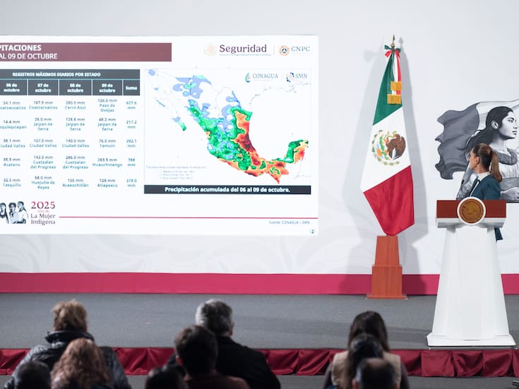 Sheinbaum dice que era difícil saber que las lluvias de los últimos días serían tan intensas