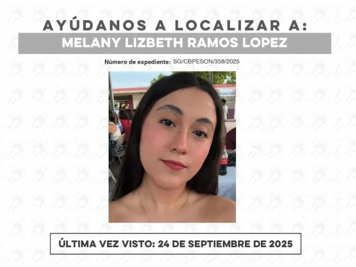 Piden apoyo para localizar a Melany, menor desaparecida en Ciudad Obregón
