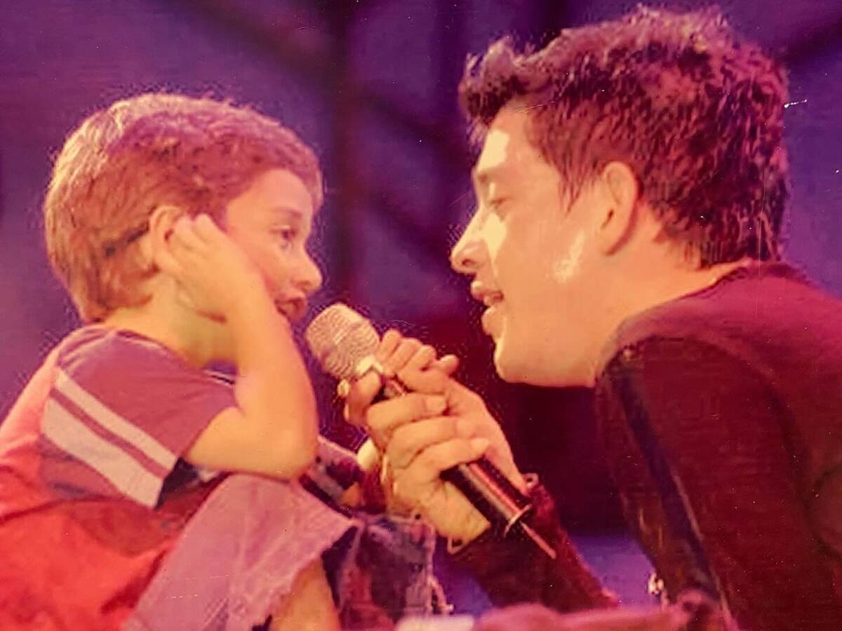 Yahir y su hijo Tristán.