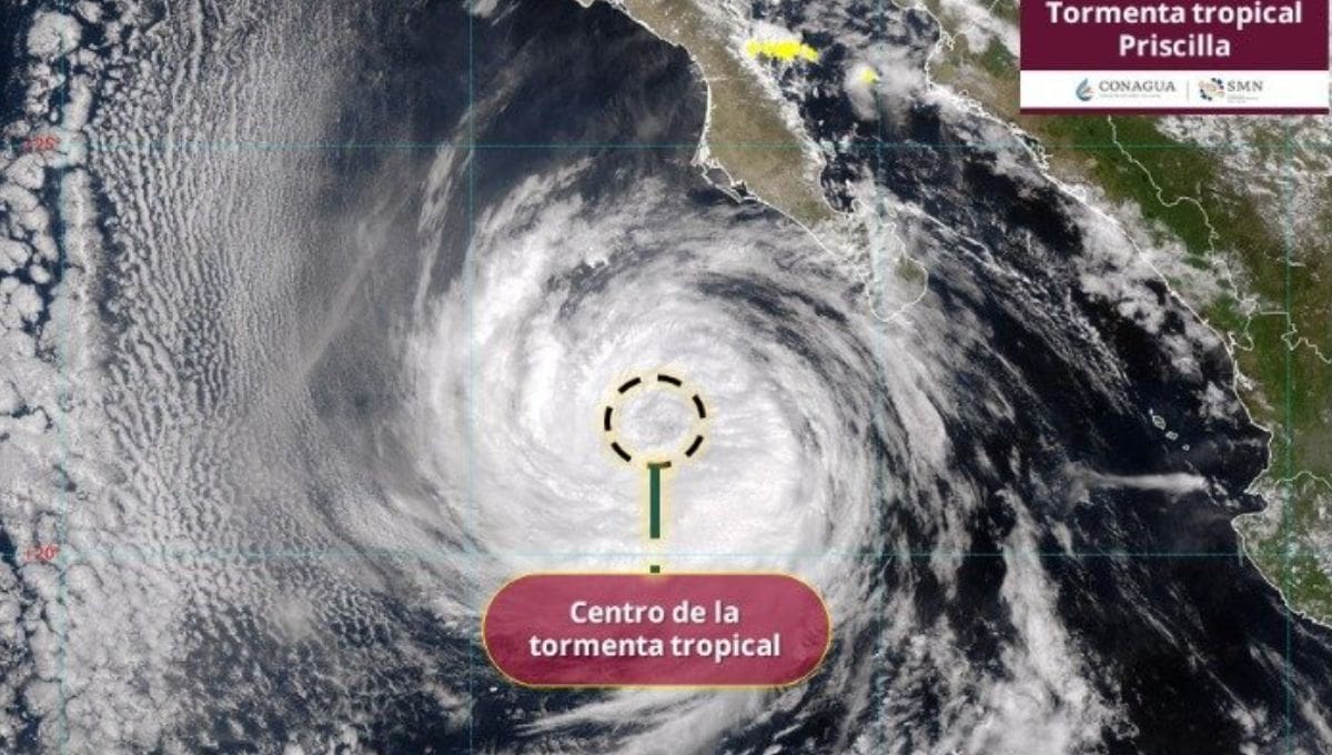 El huracán Priscilla se ha debilitado a tormenta tropical.