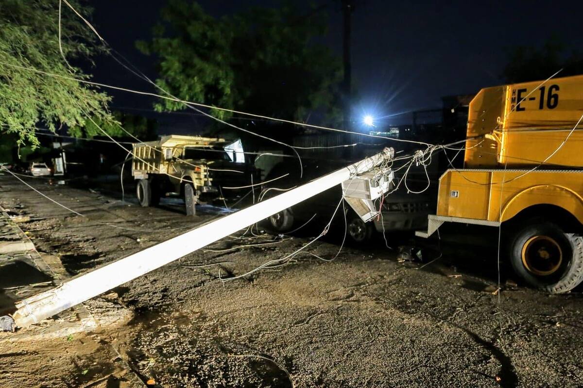 Más de doce horas sin energía eléctrica la colonia Progresista tras las lluvias