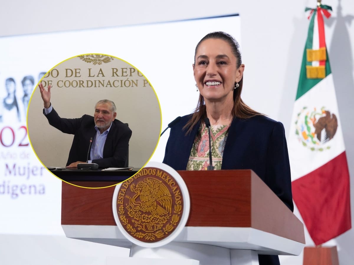 Sheinbaum descarta “fuego amigo” en contra de Adán Augusto. | Crédito: Presidencia/Banco digital GH