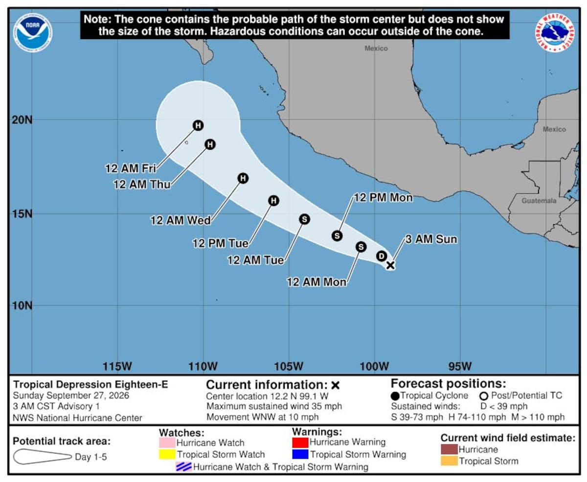 Michoacán y Colima figuran entre las entidades con mayor riesgo de lluvias extraordinarias, inundaciones y deslaves asociados con Simón.
