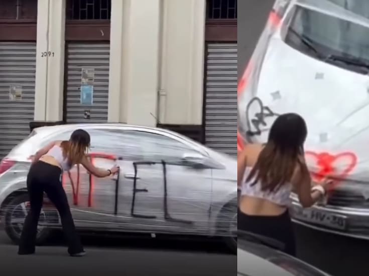 Mujer se gana el apodo de “rencorosa responsable” tras pintar por completo el automóvil de su novio al descubrir una infidelidad, pero con un truco para no dañarlo