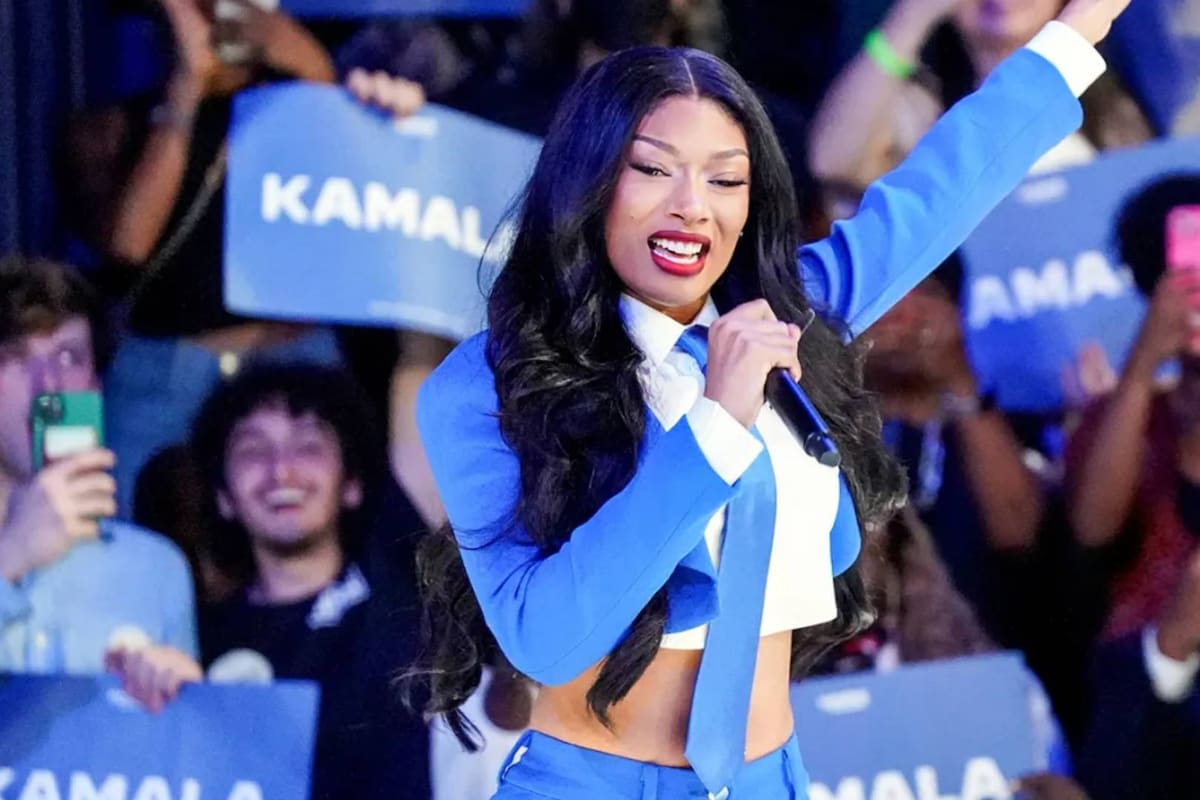 Megan Thee Stallion participa en evento de Kamala Harris