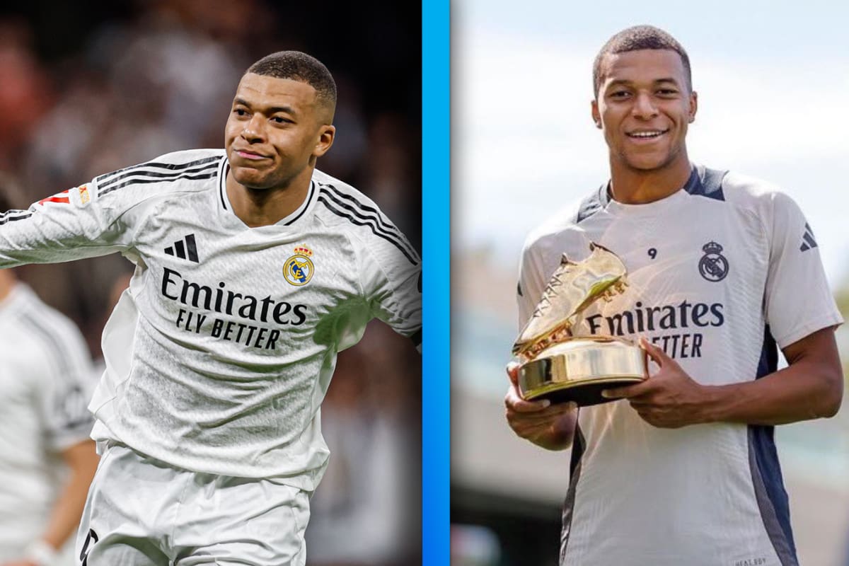 Kylian Mbappé logra conquistar la Bota de Oro en su primera temporada con el Real Madrid