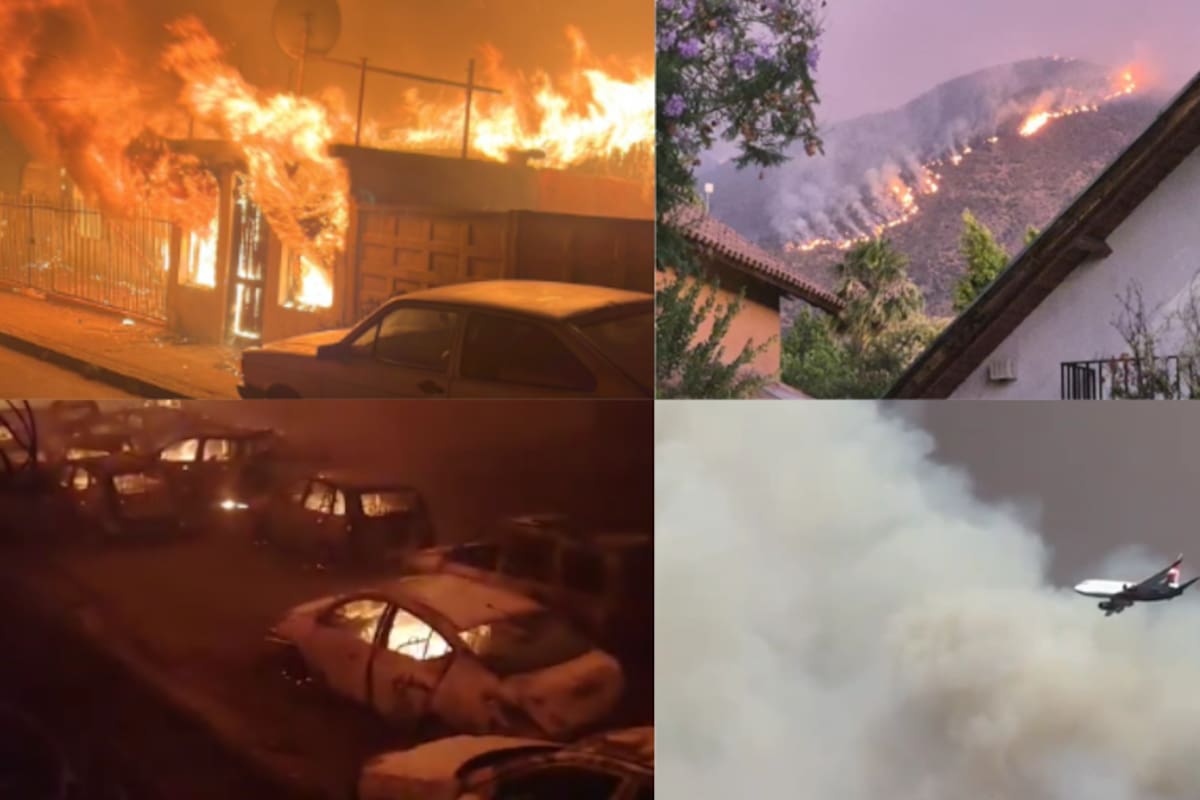 Incendios forestales arrasan Chile, dejan 15 muertos y 50,000 evacuados