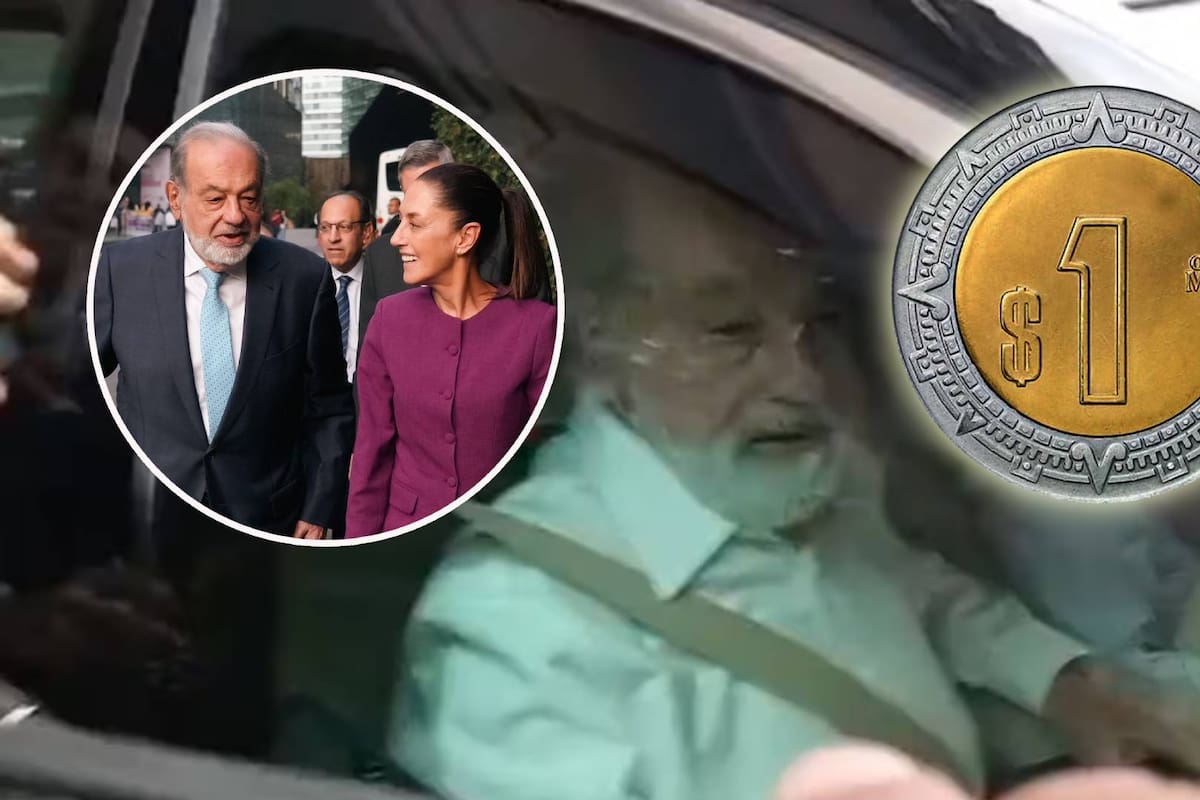 Carlos Slim y su hijo salen “calladitos” de Palacio Nacional tras reunión con Sheinbaum