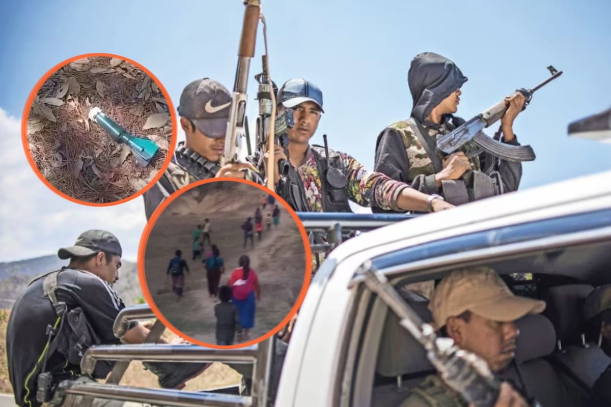Colectivos indígenas denunciaron que ataques con drones y armas de grueso calibre del grupo Los Ardillos provocaron el desplazamiento forzado de 800 familias en la montaña de Guerrero tras el retiro del Ejército de las zonas de conflicto en el municipio de Chilapa