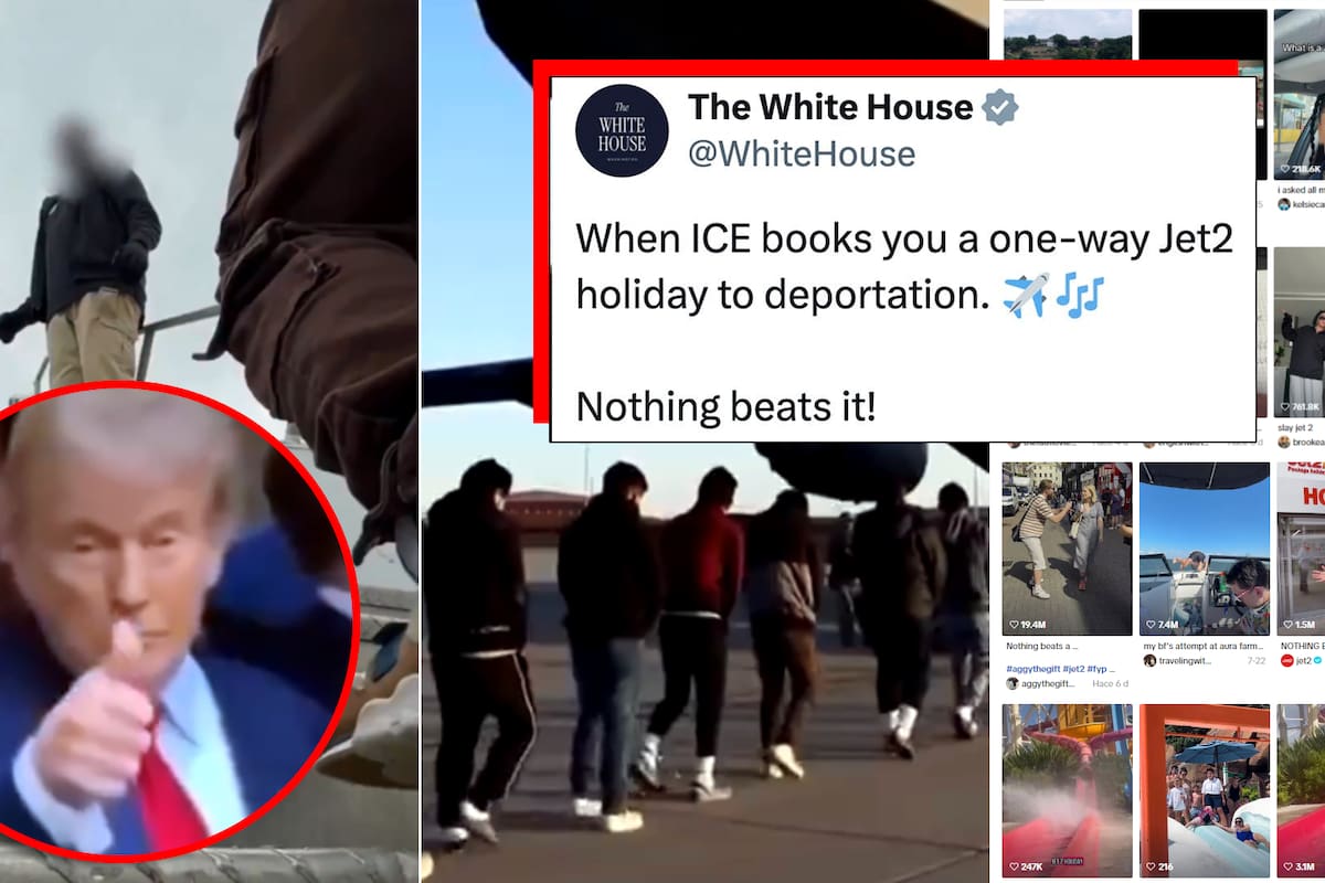“Vacaciones solo de ida”: ICE se suma al meme de “Jet2Holiday” en TikTok y recibe críticas por burlarse de migrantes siendo deportados
