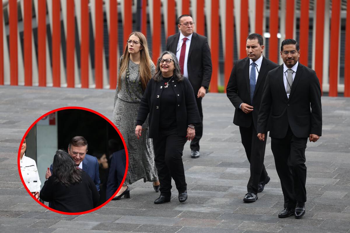 Solo Marcelo Ebrard recibió a Norma Piña a su llegada a la toma de protesta de Claudia Sheinbaum