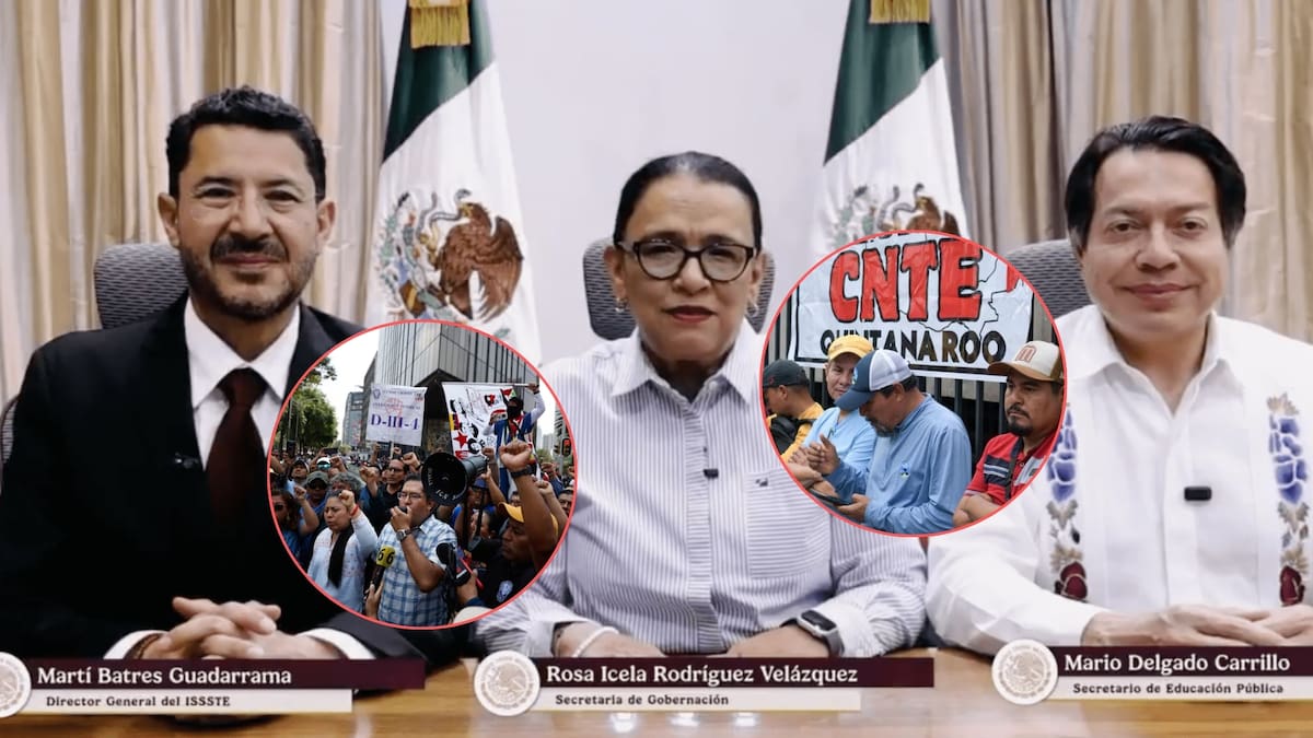 Los maestros de la CNTE mantienen bloqueos en avenidas clave de la Ciudad de México y vandalizaron estatuas del Mundial 2026. El gobierno ofreció concesiones pero no logró acuerdos en la primera mesa de negociación del martes 2 de junio. (El Universal/Captura de pantalla)