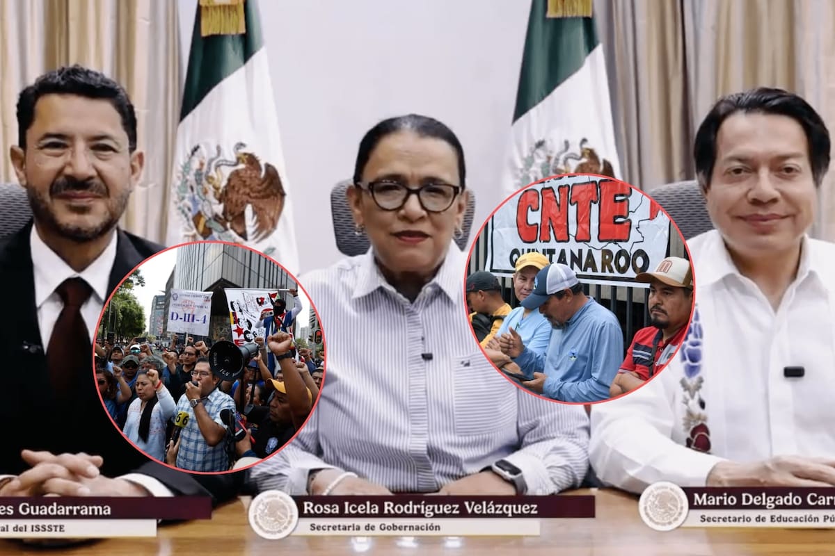 A nueve días del Mundial y con el Zócalo en disputa, el gobierno de Sheinbaum ofrece eliminar el organismo que controla las plazas de maestros para negociar con la CNTE, pero los líderes del magisterio salieron de la primera mesa diciendo que no hubo avances