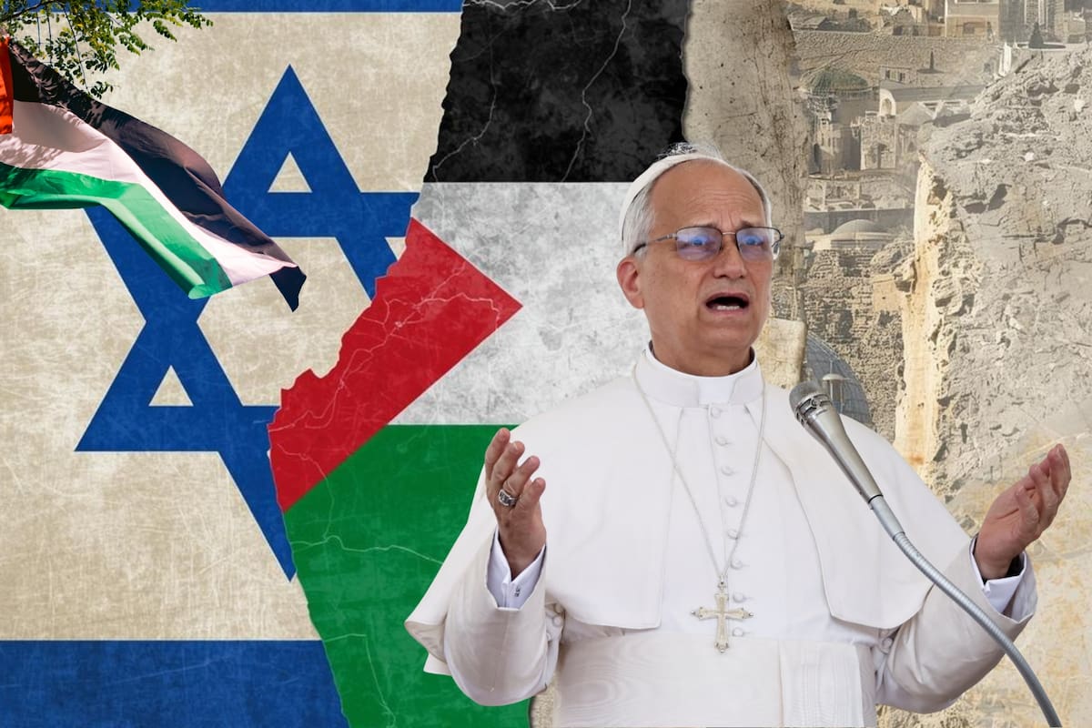 El Papa León XIII define el Estado palestino como la “única solución” al conflicto con Israel