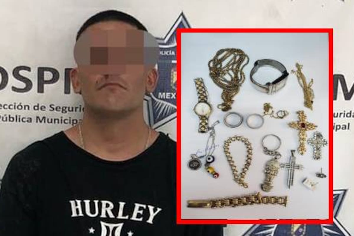 Detienen a hombre tras ser sorprendido robando en vivienda de la colonia Esperanza