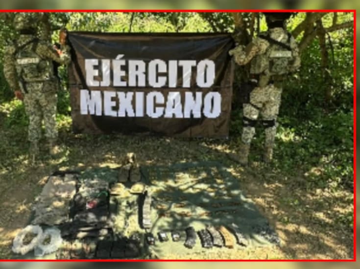 Militares aseguran cartuchos, marihuana y equipo táctico en Concordia: operativo revela presencia de material bélico en zona rural