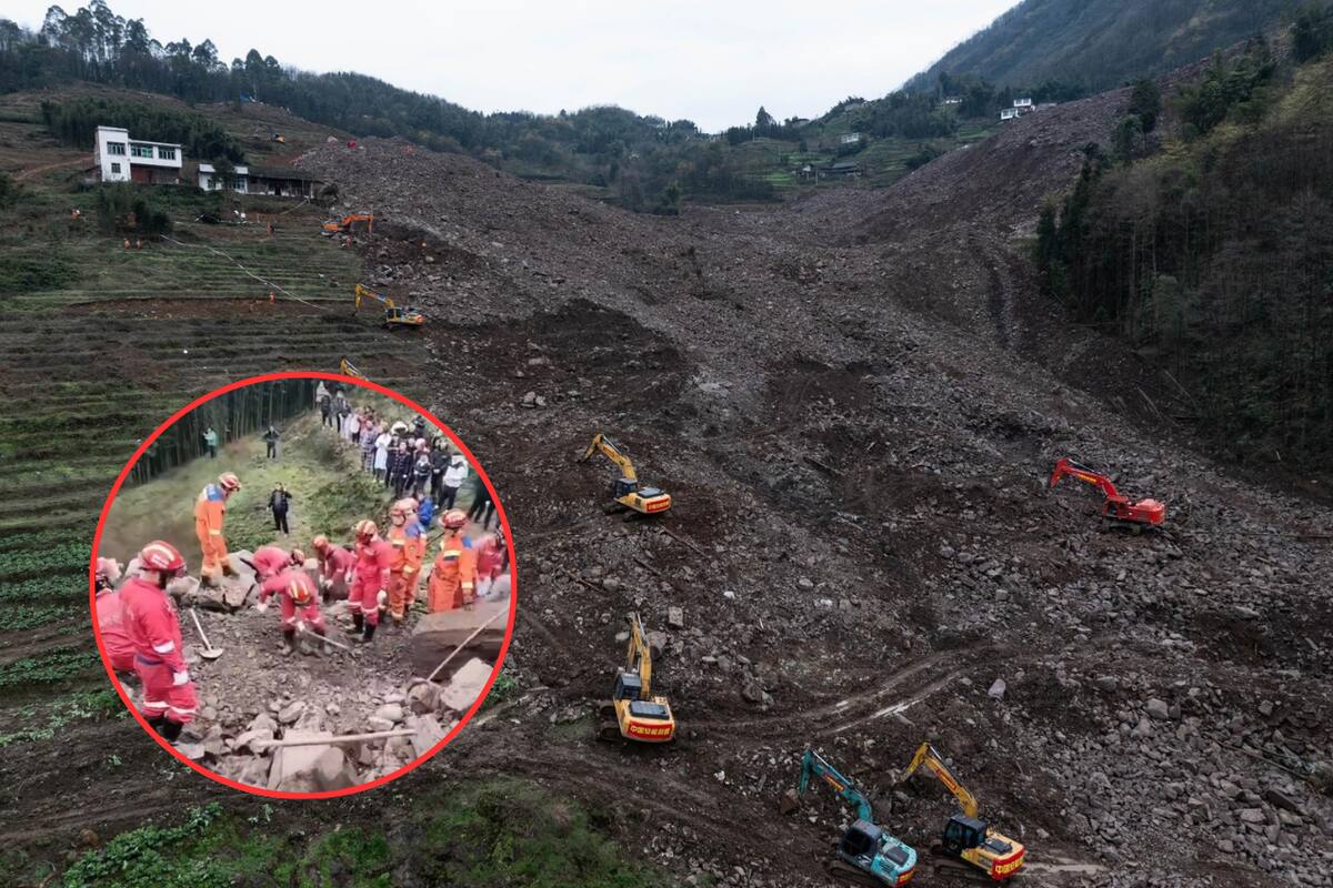 Se eleva a diez el número de fallecidos por el deslizamiento de tierra en China