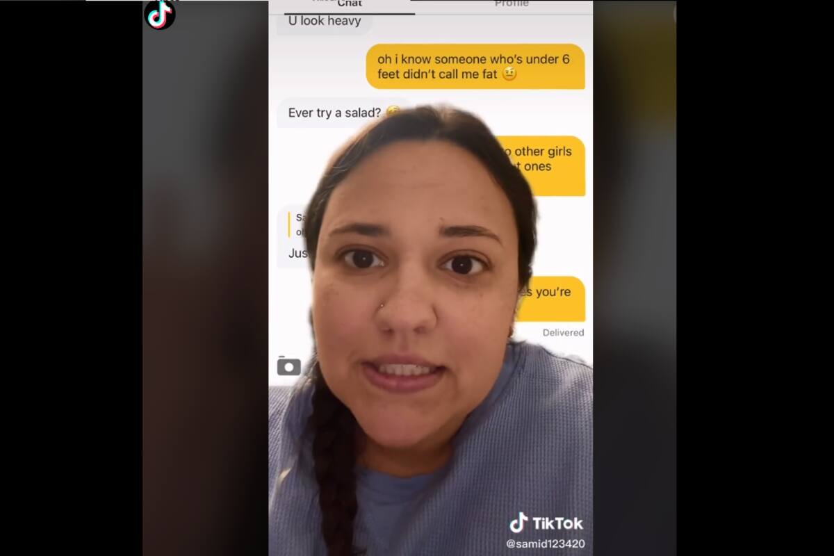 Viral: En Bumble, usuarios hacen match con "personas gordas" solo para insultarlas; Tiktoker cuenta su experiencia