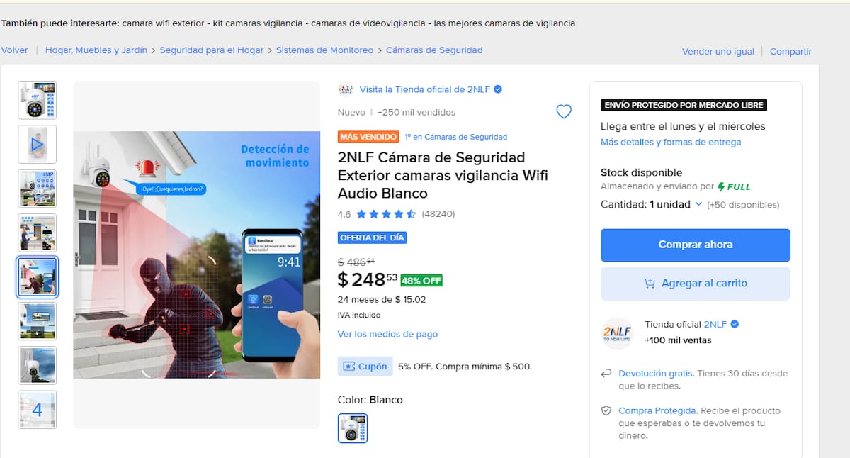 Uno de los aspectos que más llamó la atención de los usuarios, es que aseguraron que las cámaras son muy fácil de instalar. | Foto: Captura de pantalla