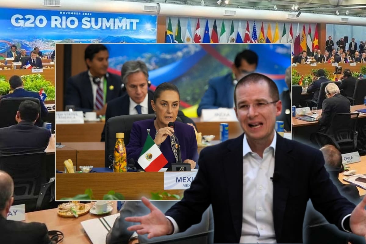 Ricardo Anaya critica “incongruencia” de Sheinbaum en G20: “Es preocupante que salgamos a decir una cosa y en casa hagamos exactamente lo contrario”