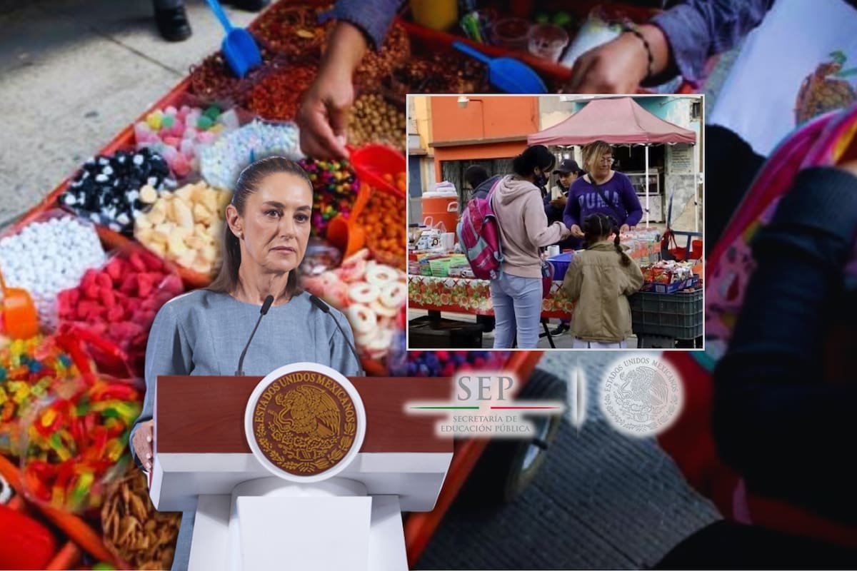 Mientras SEP y Sheinbaum prohibieron la comida chatarra en escuelas de todo México, vendedores se las ingenian para seguir ofreciendo golosinas, galletas y bebidas azucaradas fuera y alrededor de los planteles
