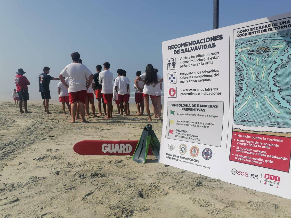 Los salvavidas indicaron que en la playa hay letreros con las recomendaciones.