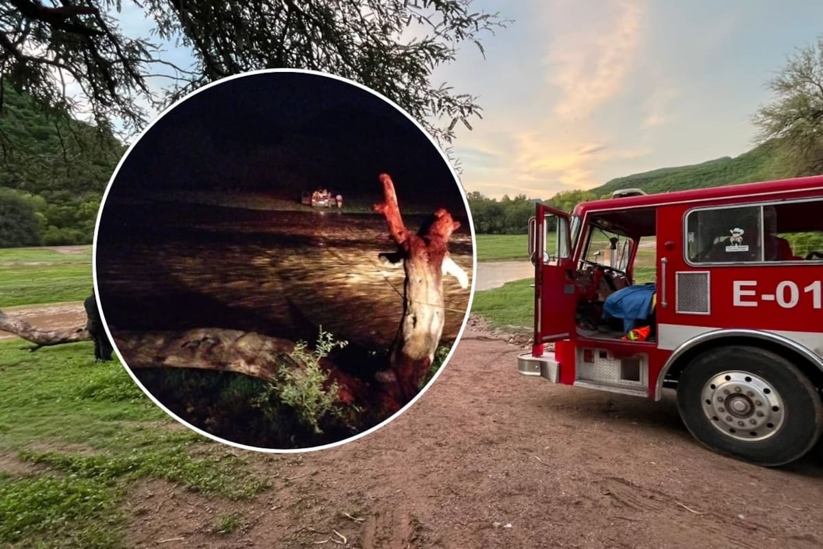 Intensas lluvias en Ures dejan dos casas inundadas y una familia aislada por la corriente del arroyo