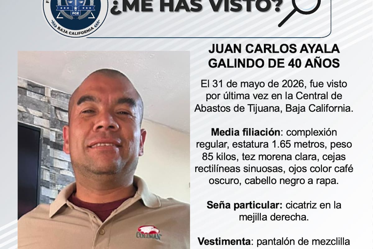 Se busca a Juan Carlos Ayala Galindo de 40 años