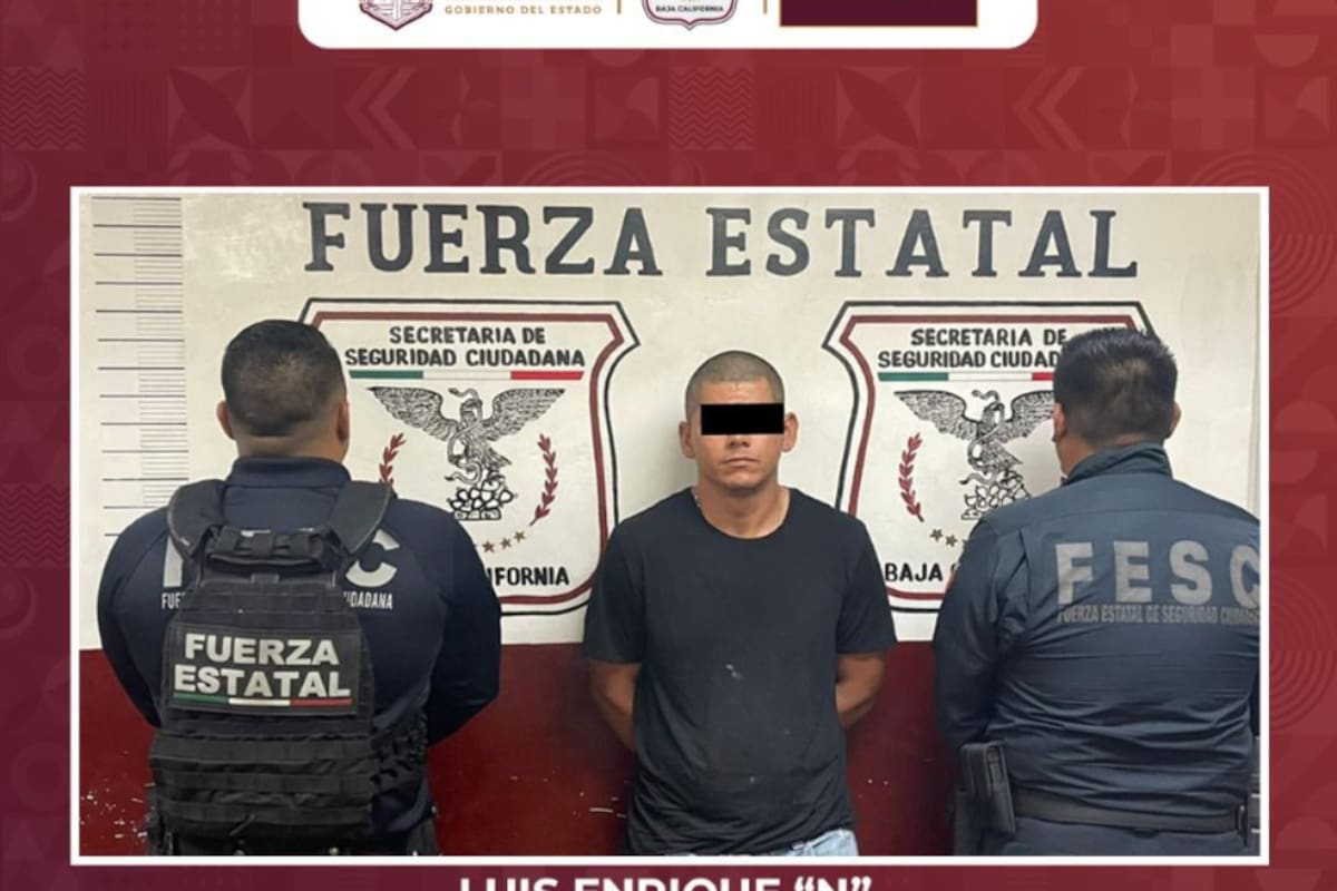 Cae en Mexicali prófugo de homicidio ocurrido en Tijuana