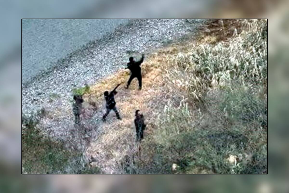 Captan drones ataque a Border Patrol hecho por traficantes de migrantes