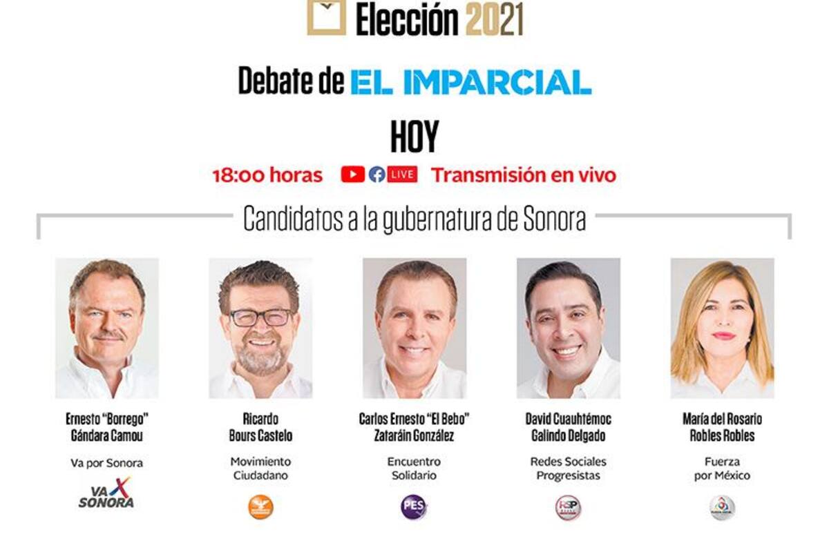 Debate de candidatos a la gubernatura de Sonora