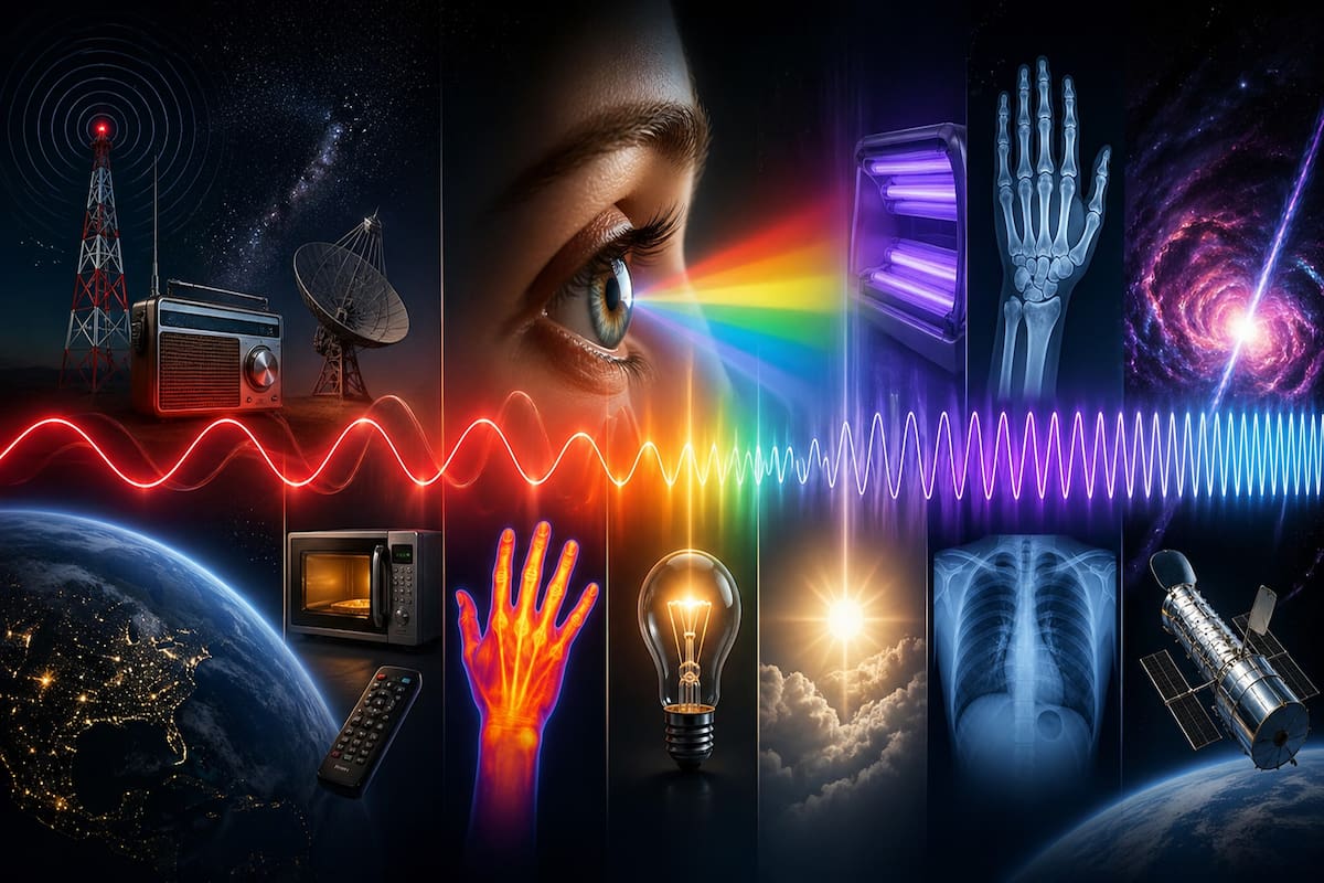 ¿Sabías que los humanos solo usamos una pequeña fracción del espectro electromagnético?