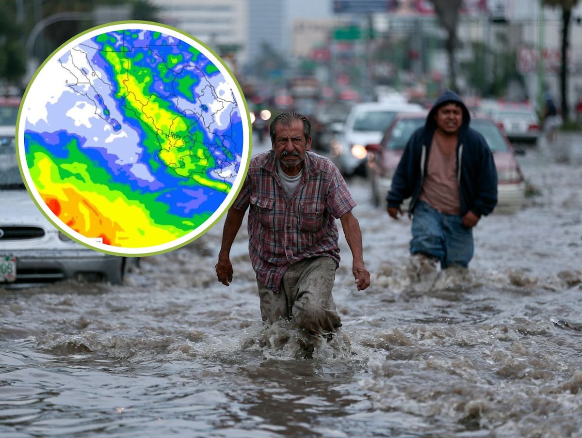 ¡Atención México! Este fin de semana (18-20 de julio) el clima será extremo: lluvias intensas de hasta 150 mm en el noroeste, calor de más de 45 °C en Baja California, y vientos fuertes que podrían derribar árboles.