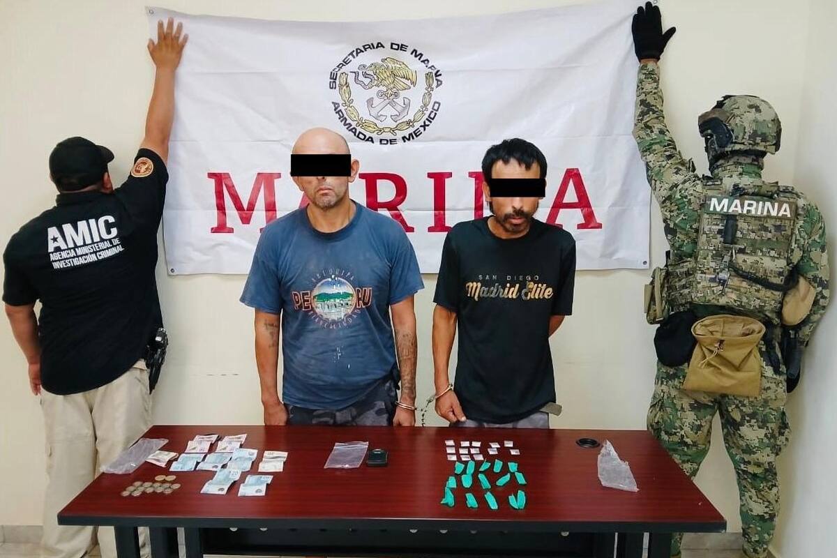 Detienen a dos sujetos y aseguran droga en cateo San Luis Río Colorado