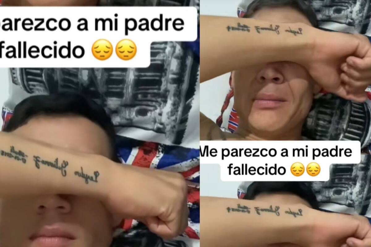 Hombre rompe en llanto al ver que se parece a su padre fallecido; utiliza un filtro para envejecer