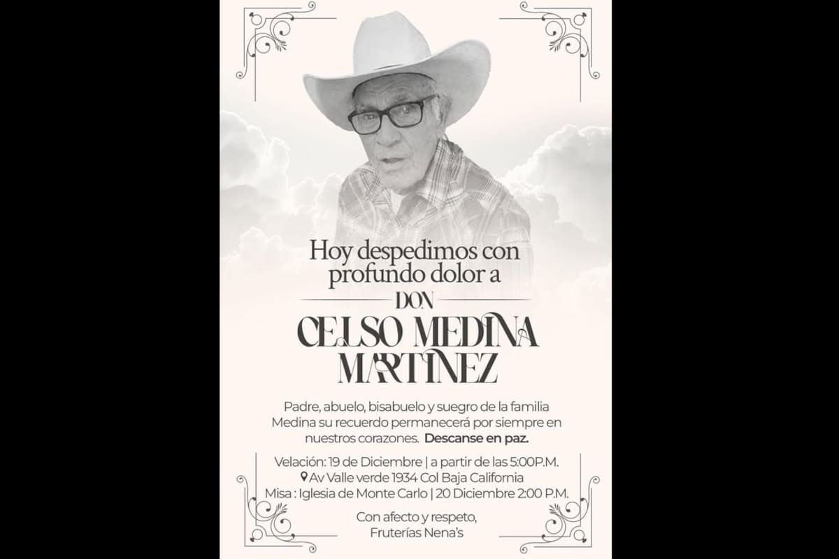 Luto para la Frutenía Nenas: Fallece Don Celso Medina Martínez