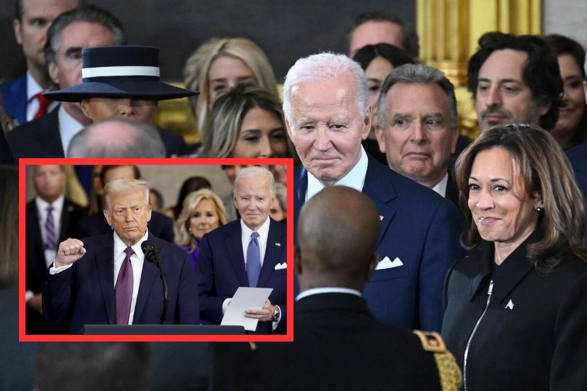 El incómodo momento de Joe Biden y Kamala Harris durante el discurso de Donald Trump: ninguno de los dos aplaudió