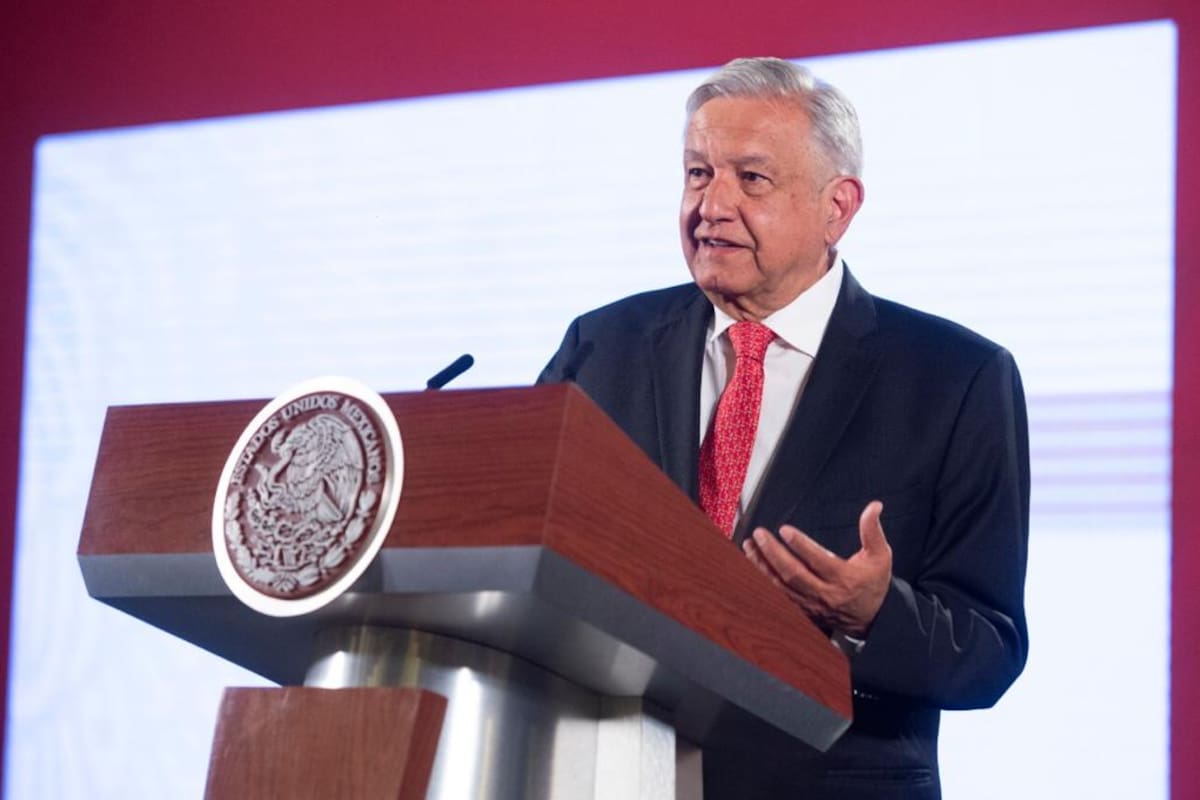 Conferencia de AMLO desde Palacio Nacional