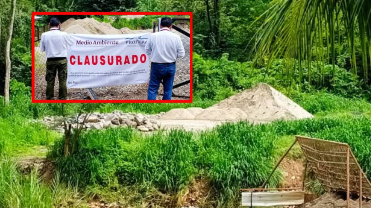 Clausuran predio por saqueo ilegal de piedra y arena en el Río Chamulapa: destruían vegetación sin permiso ambiental