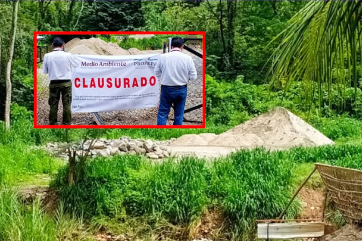 Clausuran predio por saqueo ilegal de piedra y arena en el Río Chamulapa: destruían vegetación sin permiso ambiental