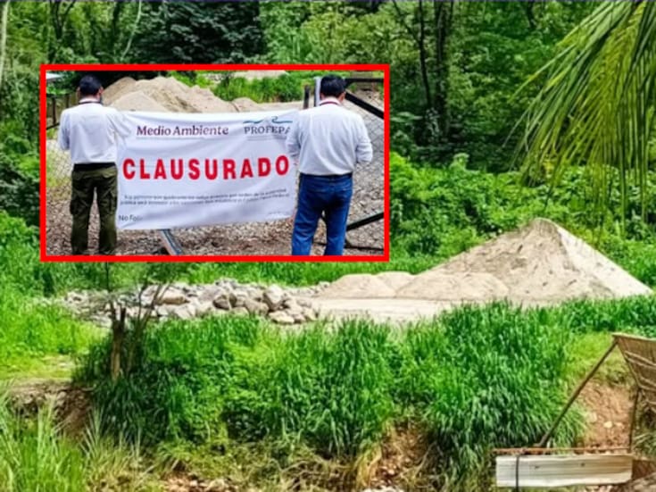 Clausuran predio por saqueo ilegal de piedra y arena en el Río Chamulapa: destruían vegetación sin permiso ambiental