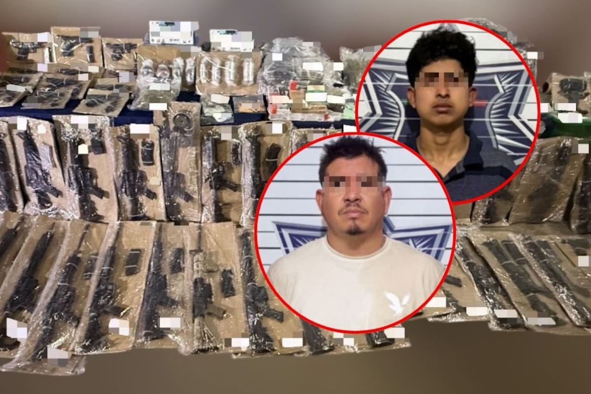 SSC reporta “histórico aseguramiento” de armas en Quintana Roo junto a la detención de dos hombres, uno de ellos señalado como operador logístico del CJNG