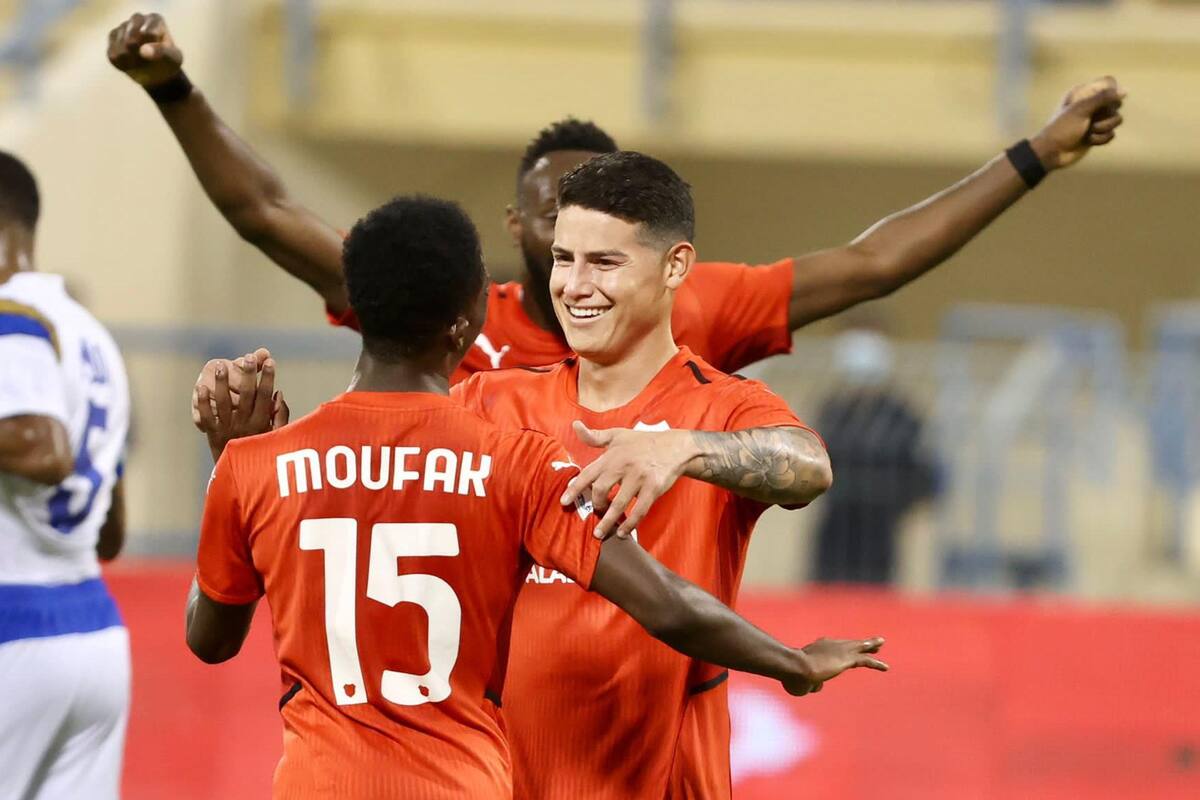 VIDEO: ¡Zurdazo! Así fue el primer gol de James Rodríguez en futbol de Qatar