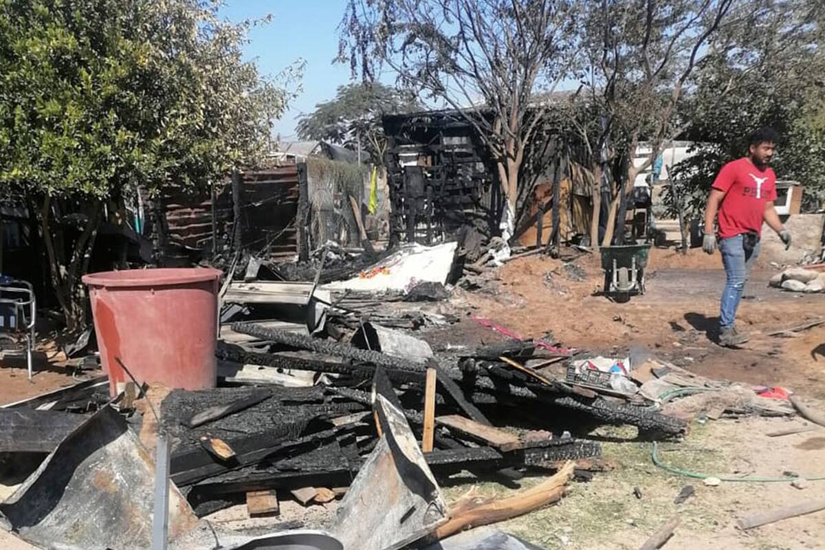 María Guadalupe y su familia se quedaron sin ninguna pertenencia luego de que su casa se incendiara
