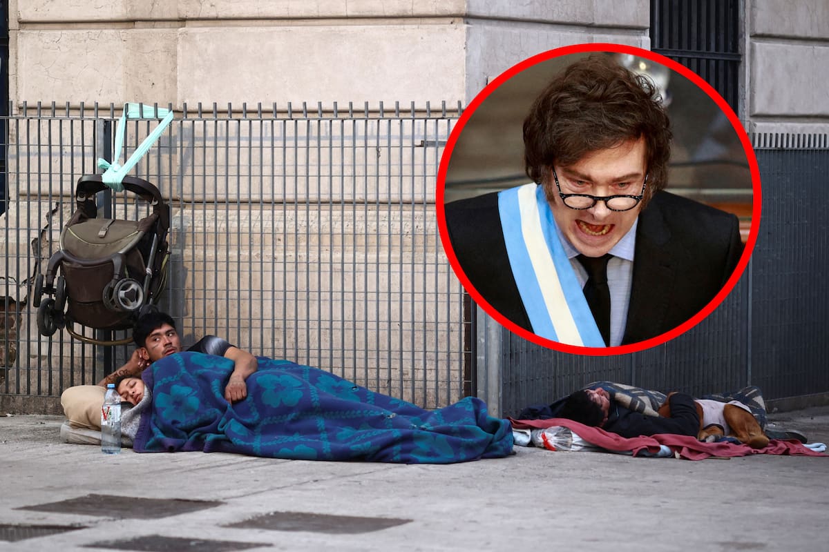 Argentinos de Javier Milei siguen luchando contra la pobreza, aunque se registra una baja en los índices