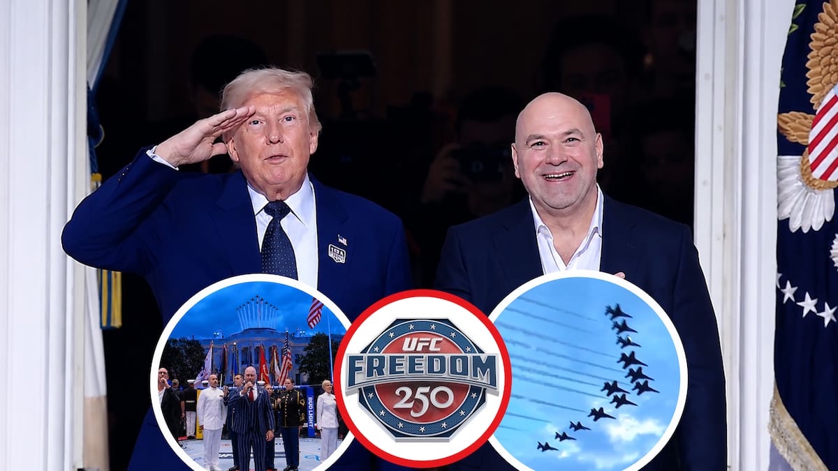 Así Donald Trump dio inicio al UFC Freedom 250 en la Casa Blanca mientras celebraba su cumpleaños 80