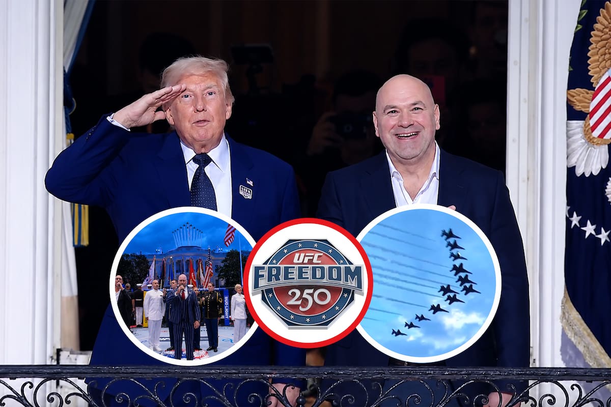 Así inició Donald Trump el UFC Freedom 250 en la Casa Blanca durante su cumpleaños 80