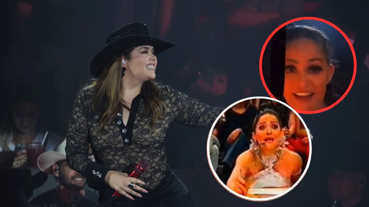 Yuridia recuerda la polémica con Lolita Cortés en La Academia con una proyección durante su histórico concierto en el Estadio GNP Seguros y hace referencia a las críticas que recibió en 2005 sobre su futuro como cantante