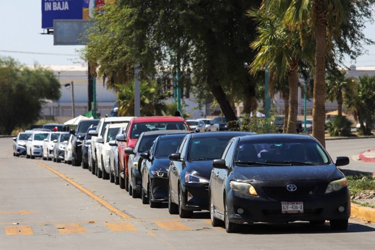 Tiempo de espera en garita en Mexicali